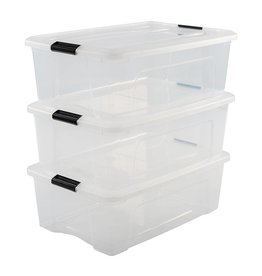 IRIS New Top Box - 30L - set van 3 - Transparant