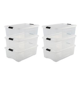 IRIS New Top Box - 30L - set van 6 - Transparant