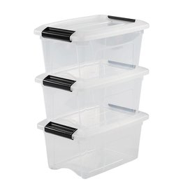 IRIS New Top Box - 5L - set of 3 - Transparent