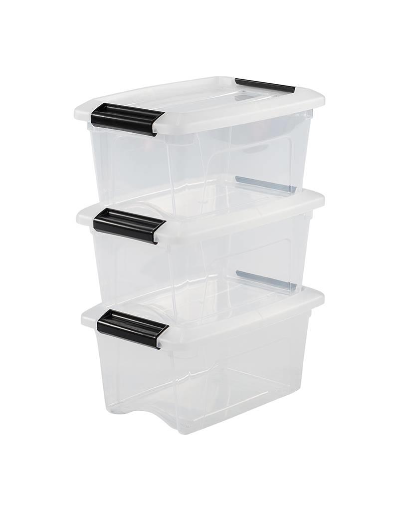 IRIS New Top Box - 5L - set of 3 - Transparent