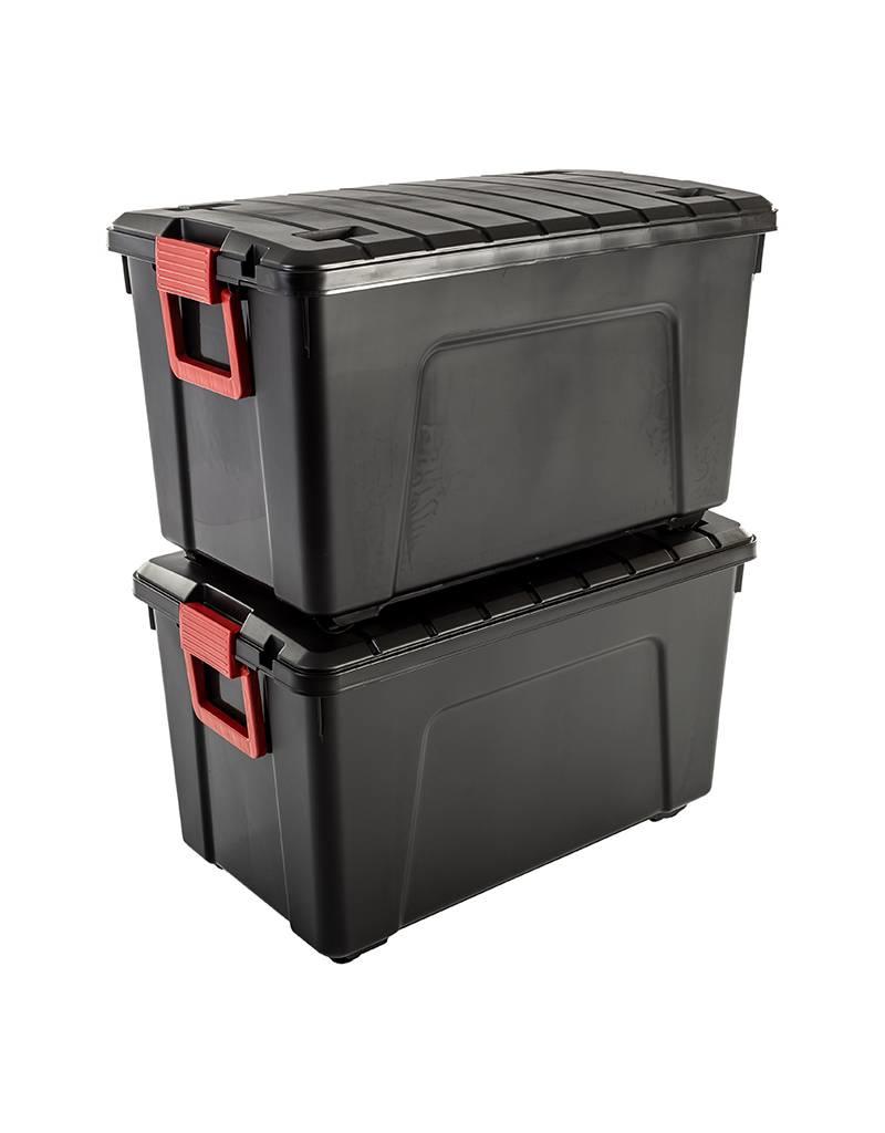 IRIS Store It All Box - 110 liter - set van 2 - SIA-110 - Black