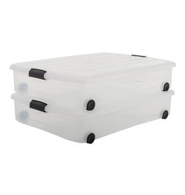 IRIS Carry Stocker- Onder Bed Box - 50 liter - set van 2