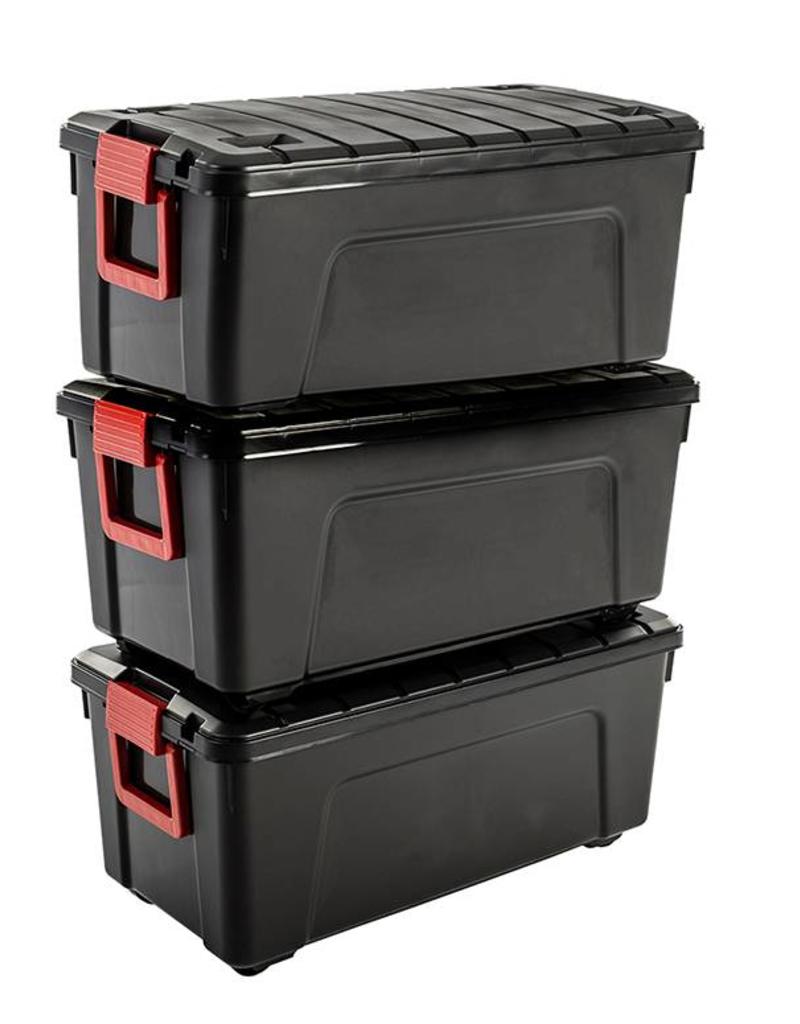 IRIS Store It All Box - 75 liter - set van 3 - SIA-75 - Black