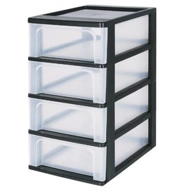 IRIS Organizer Chest - 4 drawers - OCH-2004 - Black