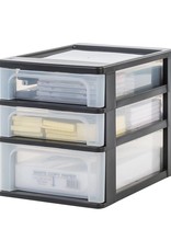 IRIS Organizer Chest - 3 drawers - OCH-2021 - Black