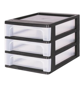 IRIS Organizer Chest - 3 drawers - OCH-2030 - Black