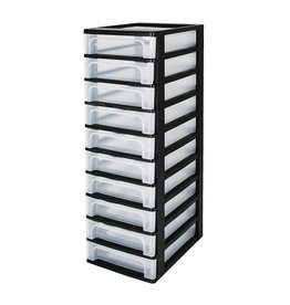 IRIS Organizer Chest - 10 drawers - OCH-2100 - Black