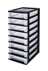 IRIS Organizer Chest - 8 drawers - OCH-2080 - Black