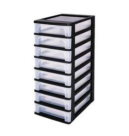 IRIS Organizer Chest - 8 drawers - OCH-2080 - Black