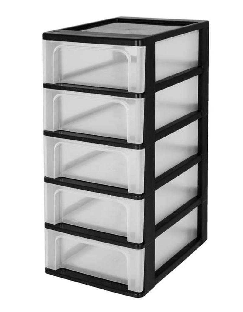 IRIS Organizer Chest - 5 drawers - OCH-2005 - Black