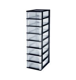 IRIS Organizer Chest - 8 drawers - OCH-2008 - Black