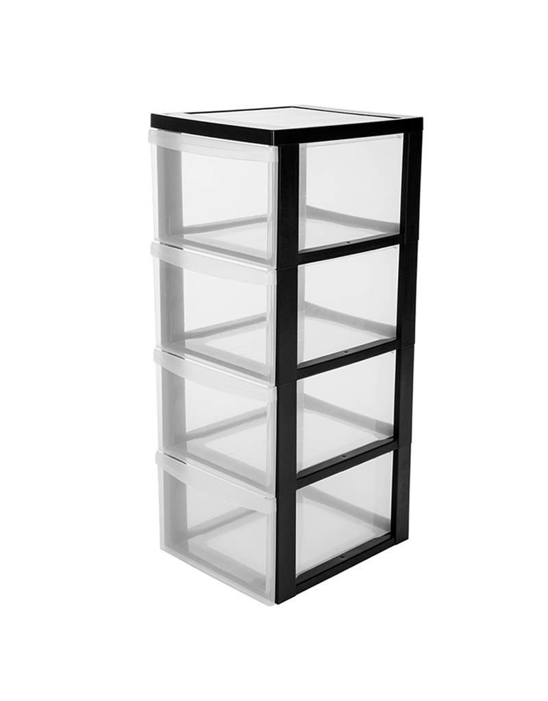 IRIS Design Chest - 4 drawers - DC-304 - Black