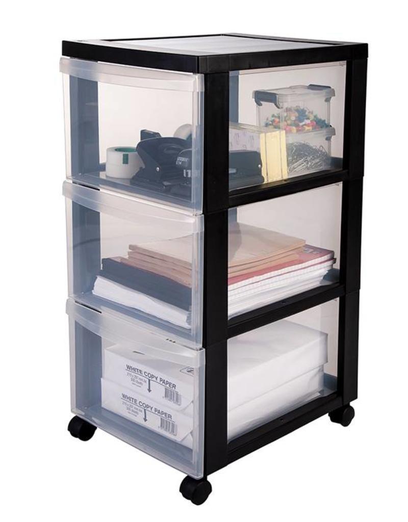 IRIS Design Chest - 3 drawers - DC-303 - Black