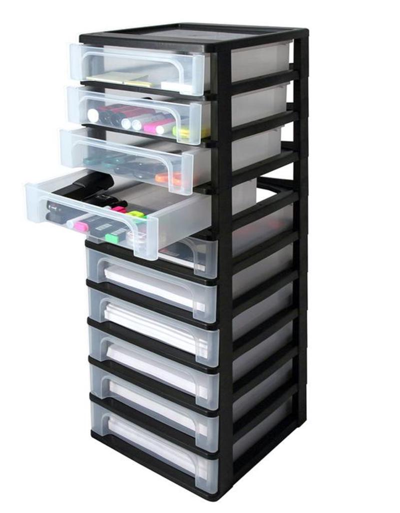 IRIS Organizer Chest - 10 lades - OCH-2100 - Black