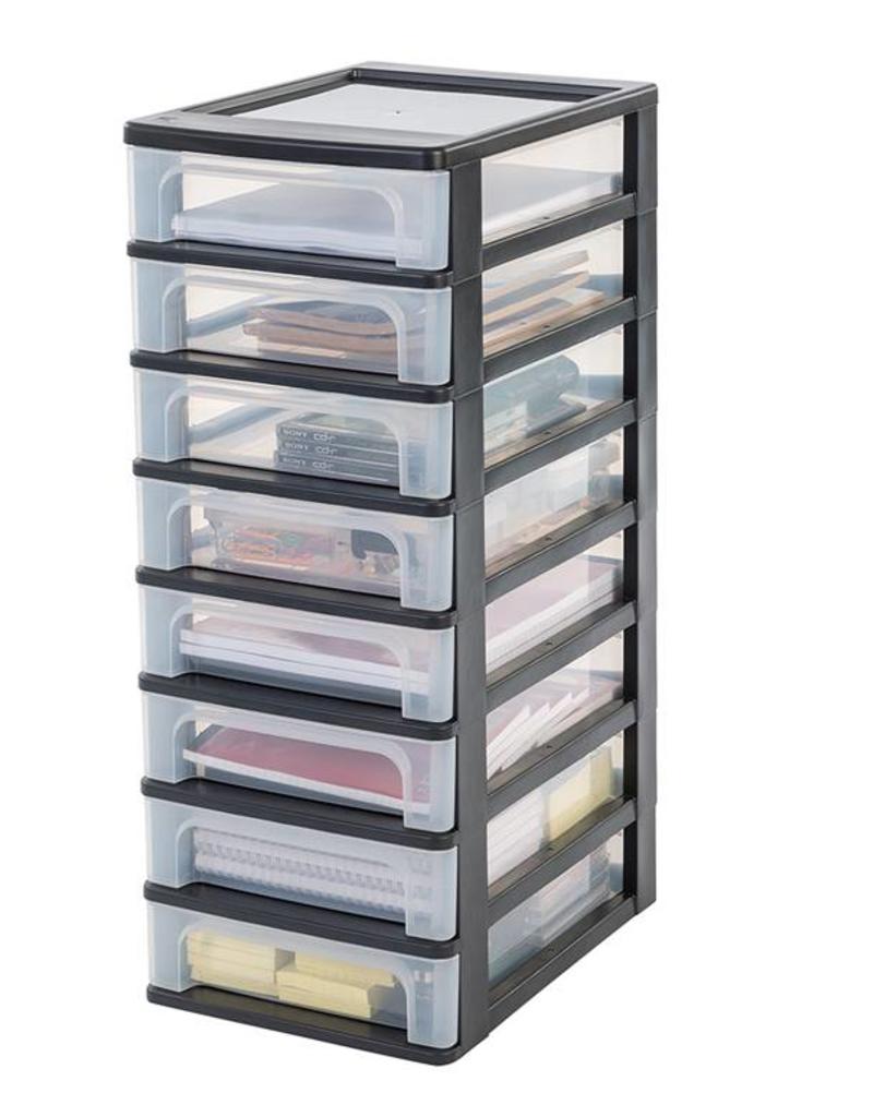 IRIS Organizer Chest - 8 drawers - OCH-2080 - Black