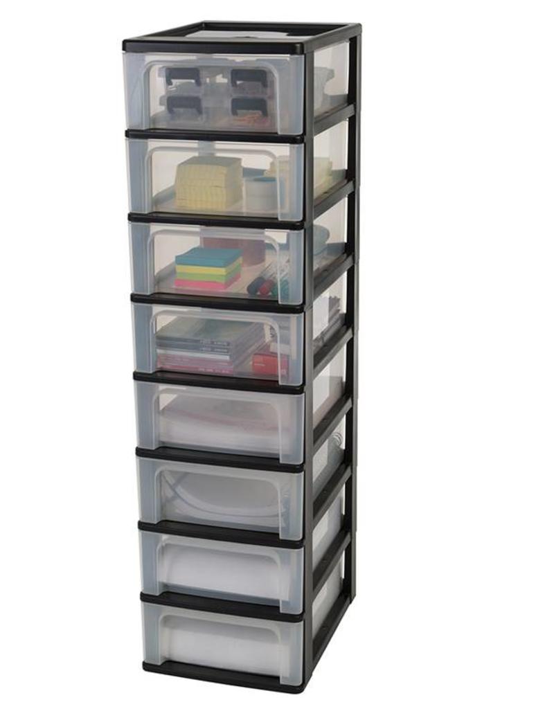IRIS Organizer Chest - 8 lades - OCH-2008 - Black
