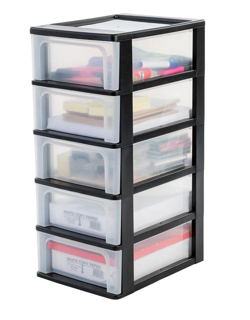 IRIS Organizer Chest - 5 lades - OCH-2005 - Black