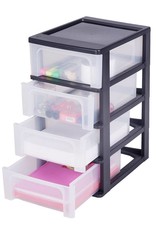 IRIS Organizer Chest - 4 drawers - OCH-2004 - Black