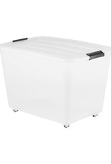 IRIS Rollerbox - 60 liter - set van 4 - TBR-60 - Transparant