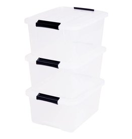IRIS Top Box - 15 liter - set van 3 - TB-15 - Transparant