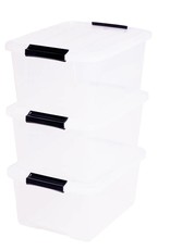 IRIS Top Box - 30 liter - set van 3 - TB-30 - Transparant