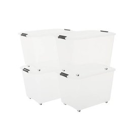 IRIS Rollerbox - 60 liter - set van 4 - TBR-60 - Transparant