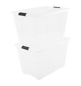 IRIS New Top Box - 60 liters - set of 2 - Transparent