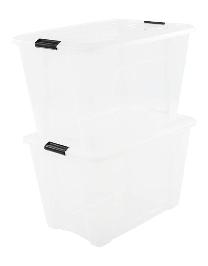 IRIS New Top Box - 60 liter - set van 2 - Transparant