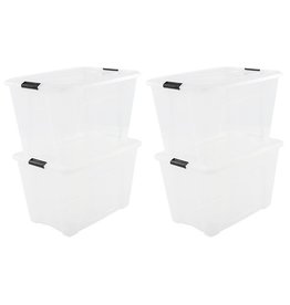 IRIS New Top Box - 60 liter - set van 4 - Transparant
