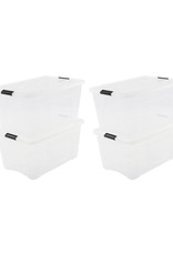 IRIS New Top Box - 45L - set of 4 - Transparent