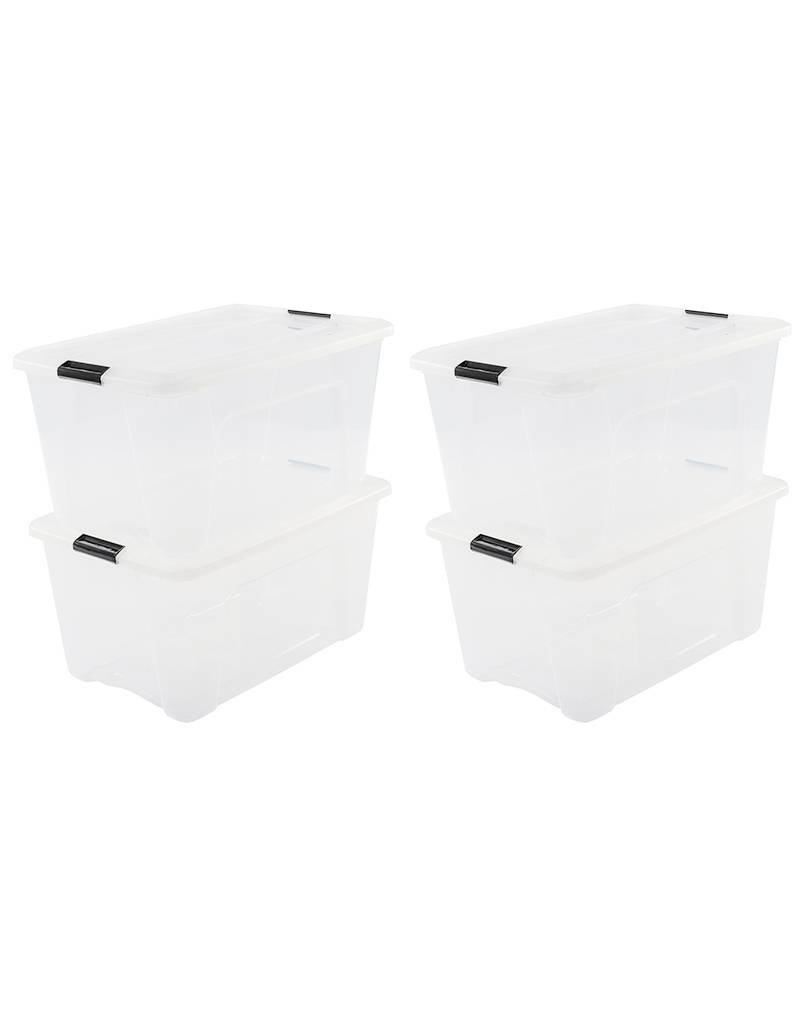 IRIS New Top Box - 45L - set of 4 - Transparent