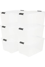 IRIS Top Box - 45 liter - set van 6 - TB-45 - Transparant