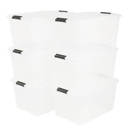 IRIS Top Box - 45 liters - set of 6 - TB-45 - Transparent