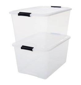 IRIS Top Box - 45 liter - set van 2 - TB-45 - Transparant