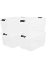 IRIS Top Box - 45 liter - set van 4 - TB-45 - Transparant