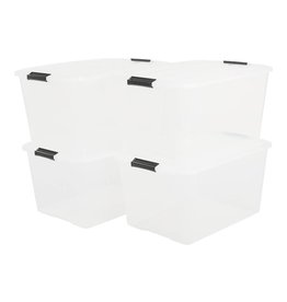 IRIS Top Box - 45 liters - set of 4 - TB-45 - Transparent