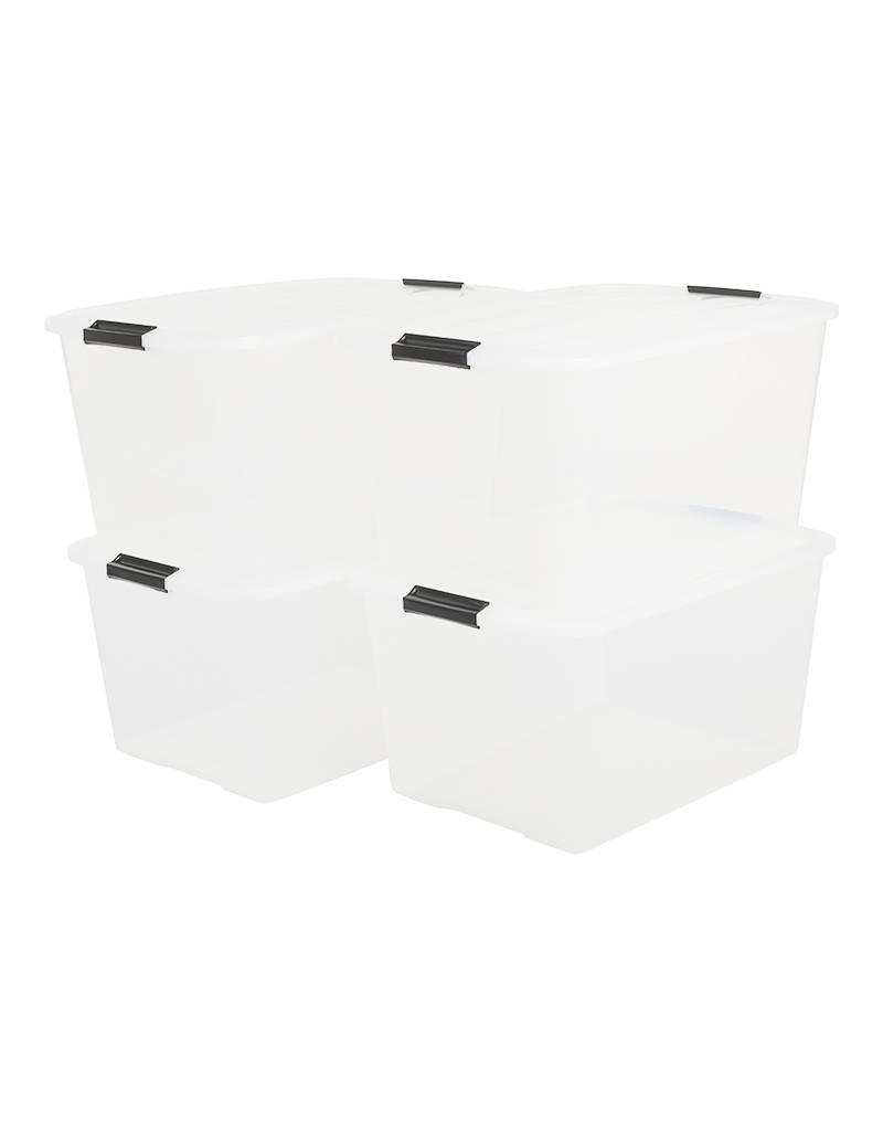 IRIS Top Box - 45 liter - set van 4 - TB-45 - Transparant