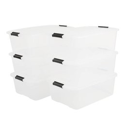 IRIS Top Box - 15 liter - set van 6 - TB-15 - Transparant