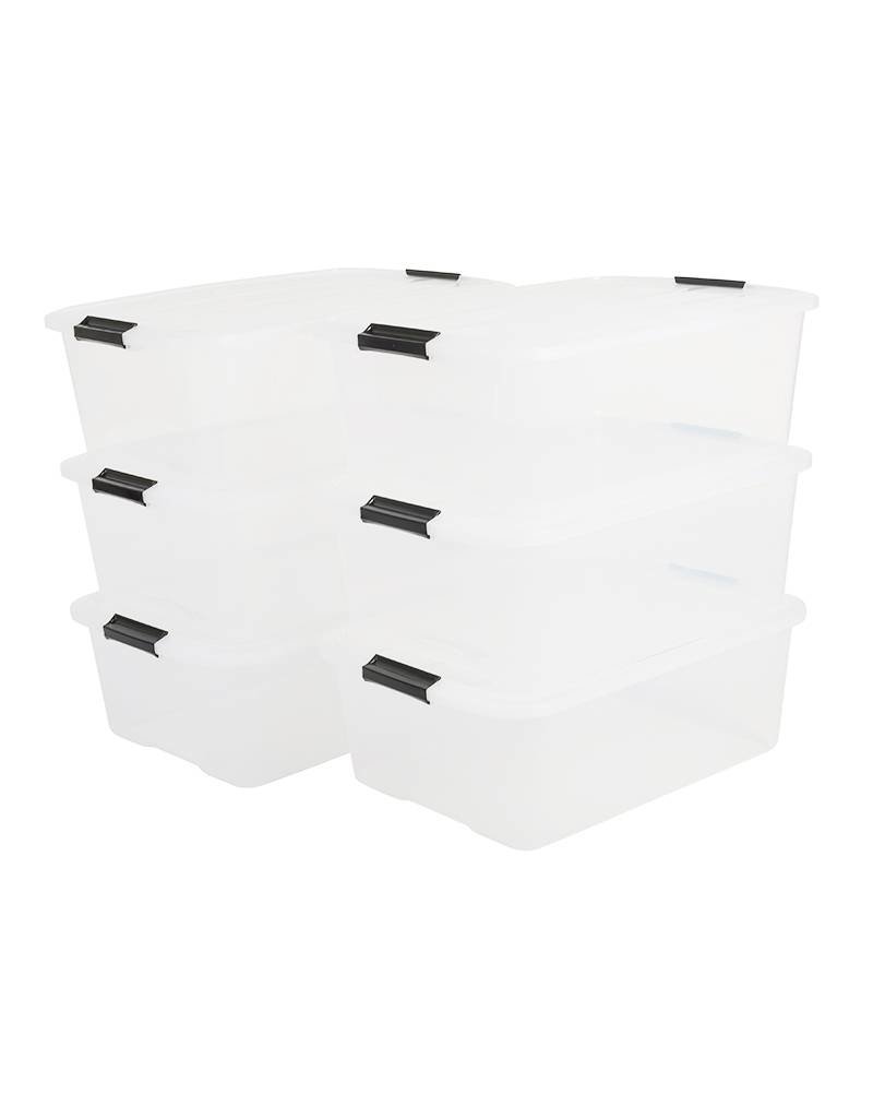 IRIS Top Box - 15 liter - set van 6 - TB-15 - Transparant