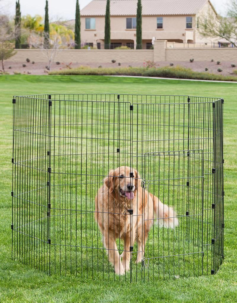 IRIS Wire Pet Circle 48 inch Black