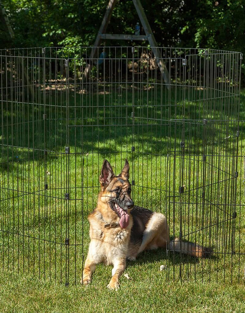 IRIS Wire Pet Circle 48 inch Black