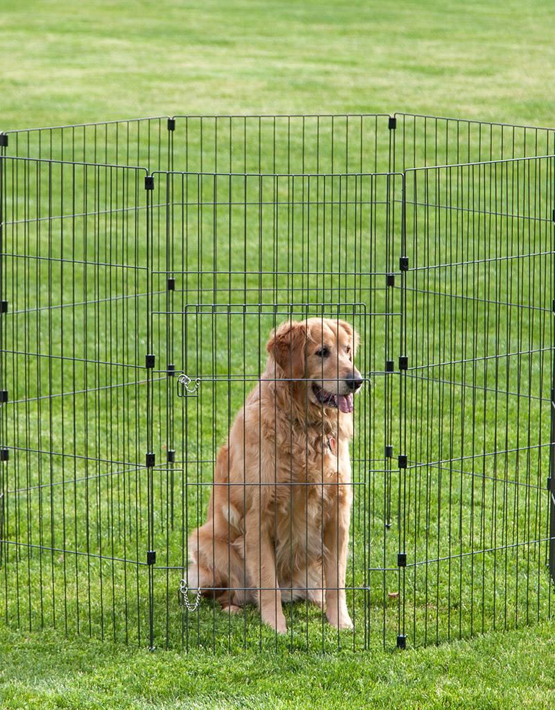 IRIS Wire Pet Circle 48 inch Black