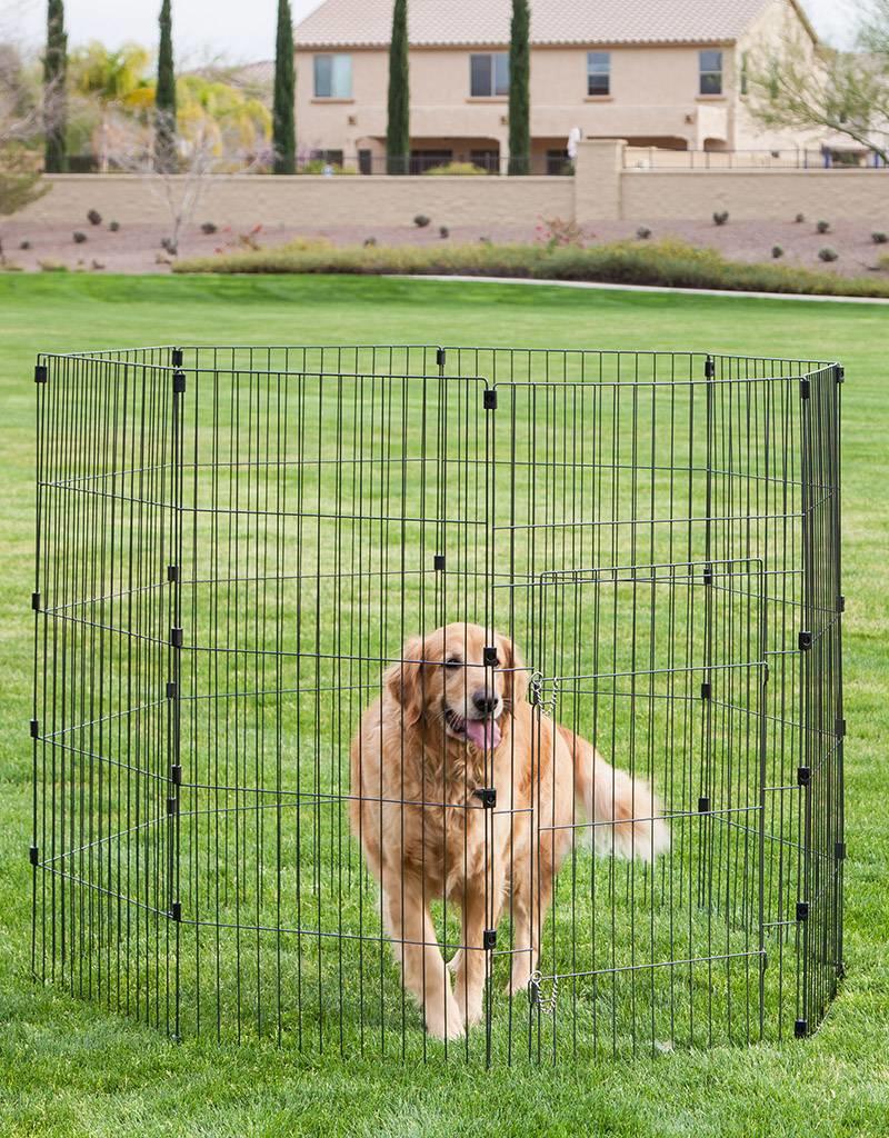 IRIS Wire Pet Circle 48 inch Black