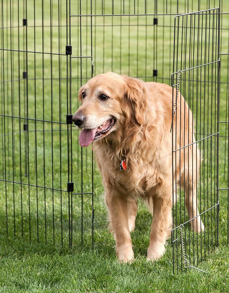 IRIS Wire Pet Circle 48 inch Silver