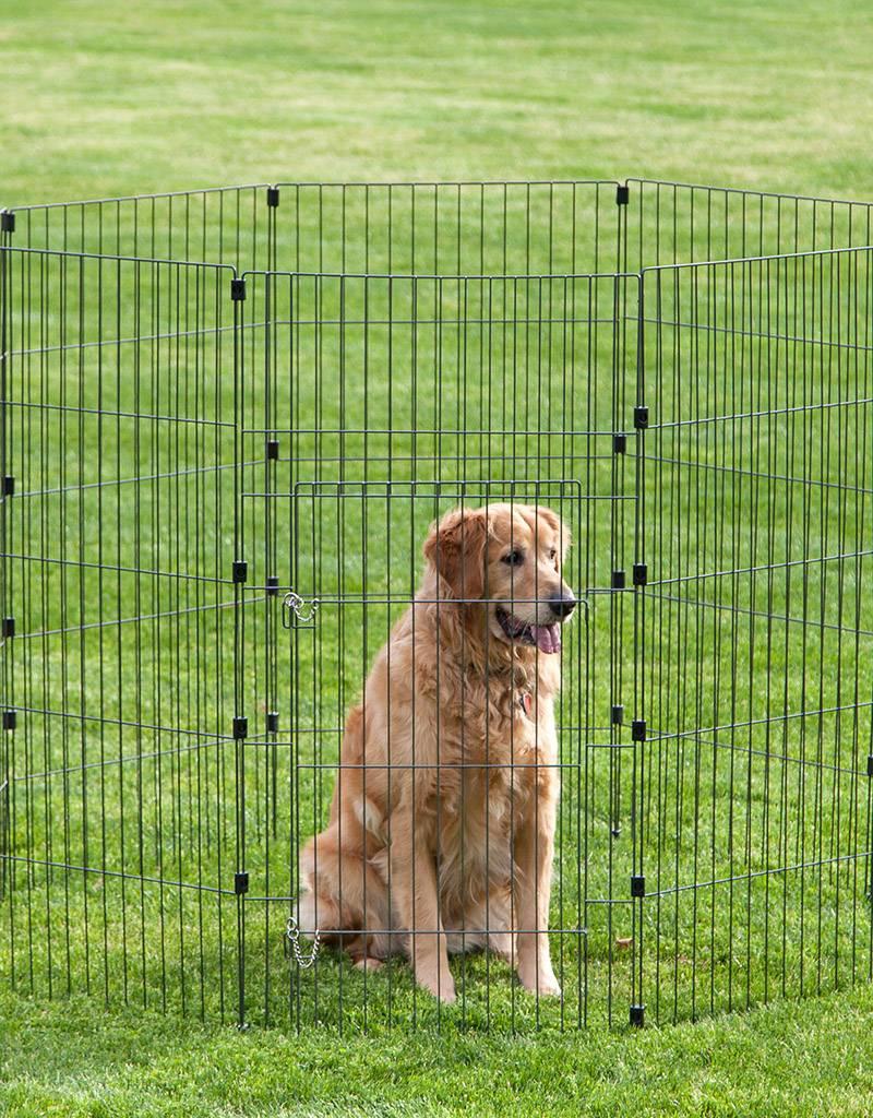 IRIS Wire Pet Circle 48 inch Silver