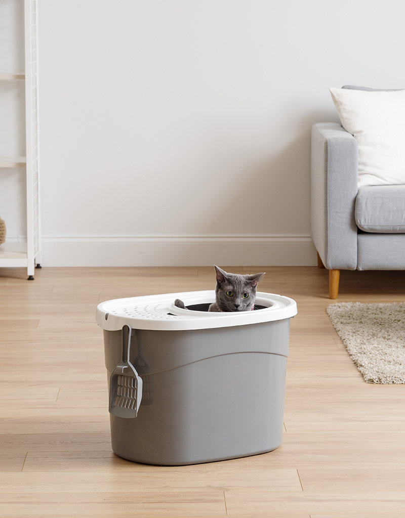 IRIS Kattenbak - Bovenste Ingang - TECL-20 - Grey