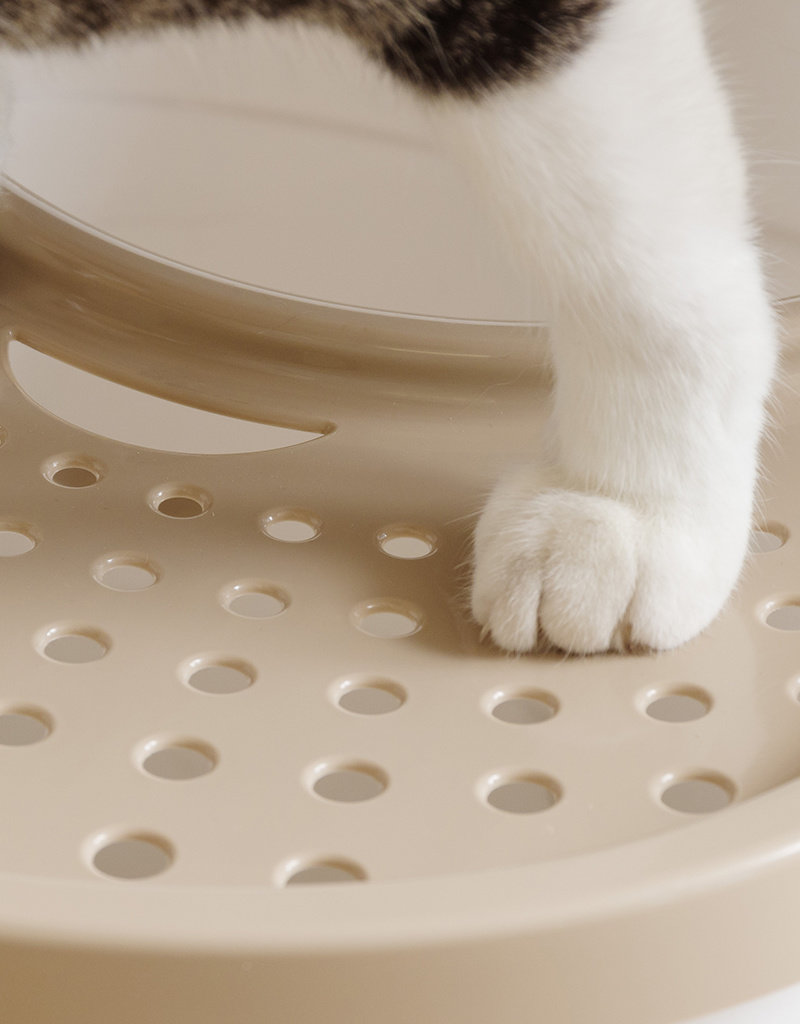 IRIS Cat Litter Box - Top Entrance - TECL-20 - White