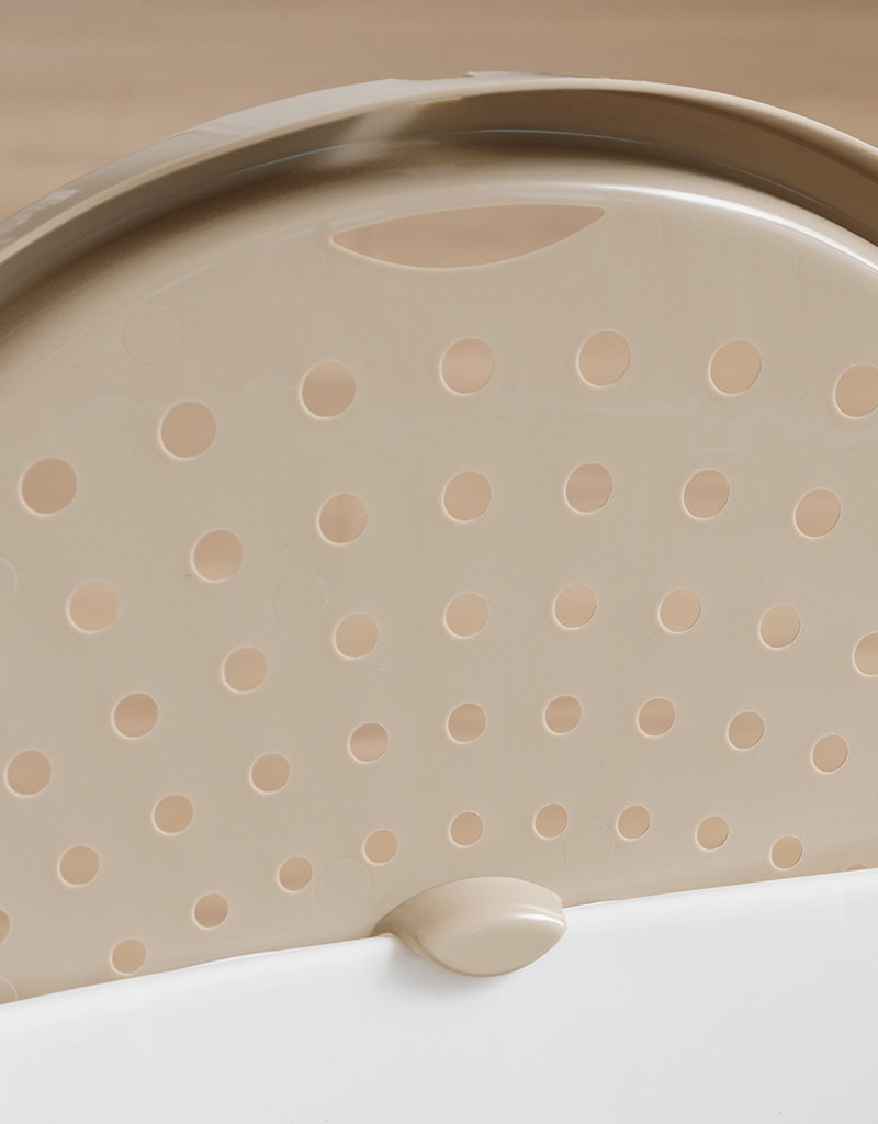 IRIS Cat Litter Box - Top Entrance - TECL-20 - White