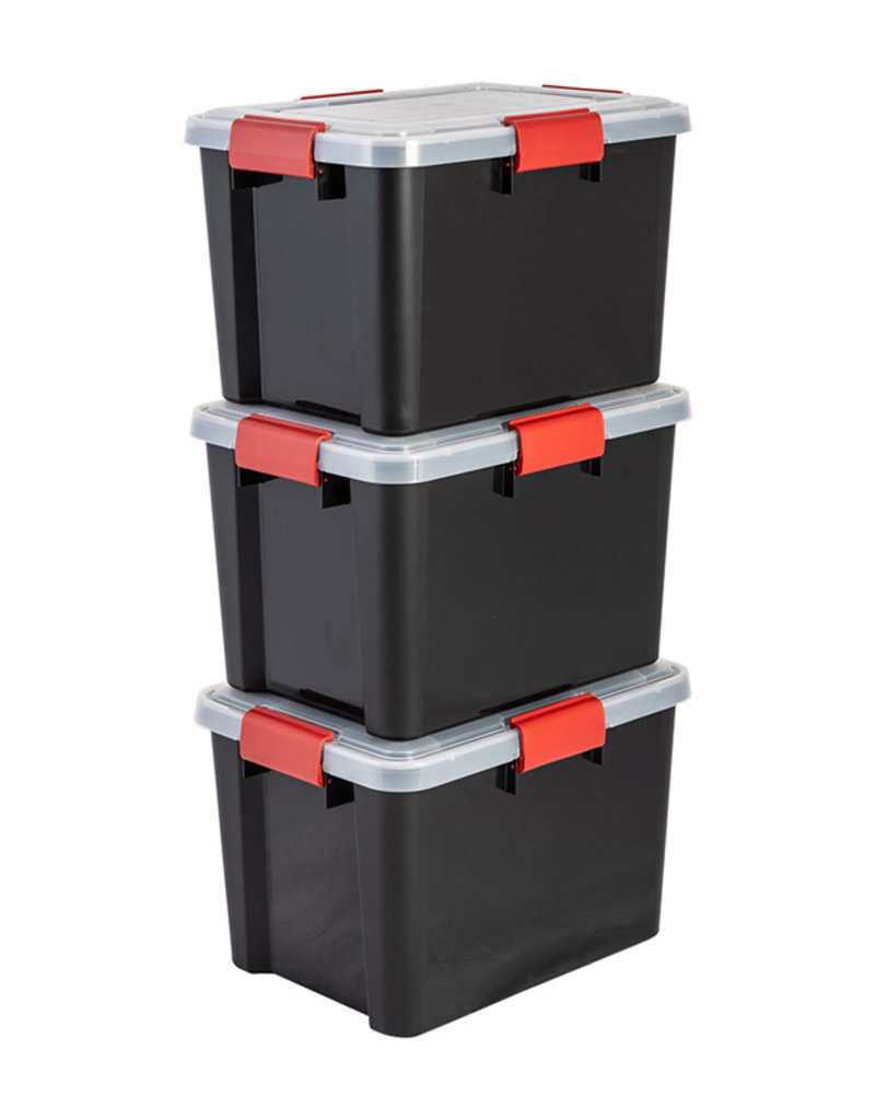 IRIS Air Tight Box - 20 liters - set of 3 - AT-SD - Black