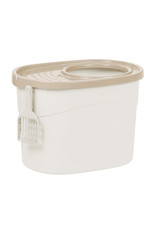 IRIS Cat Litter Box - Top Entrance - TECL-20 - White
